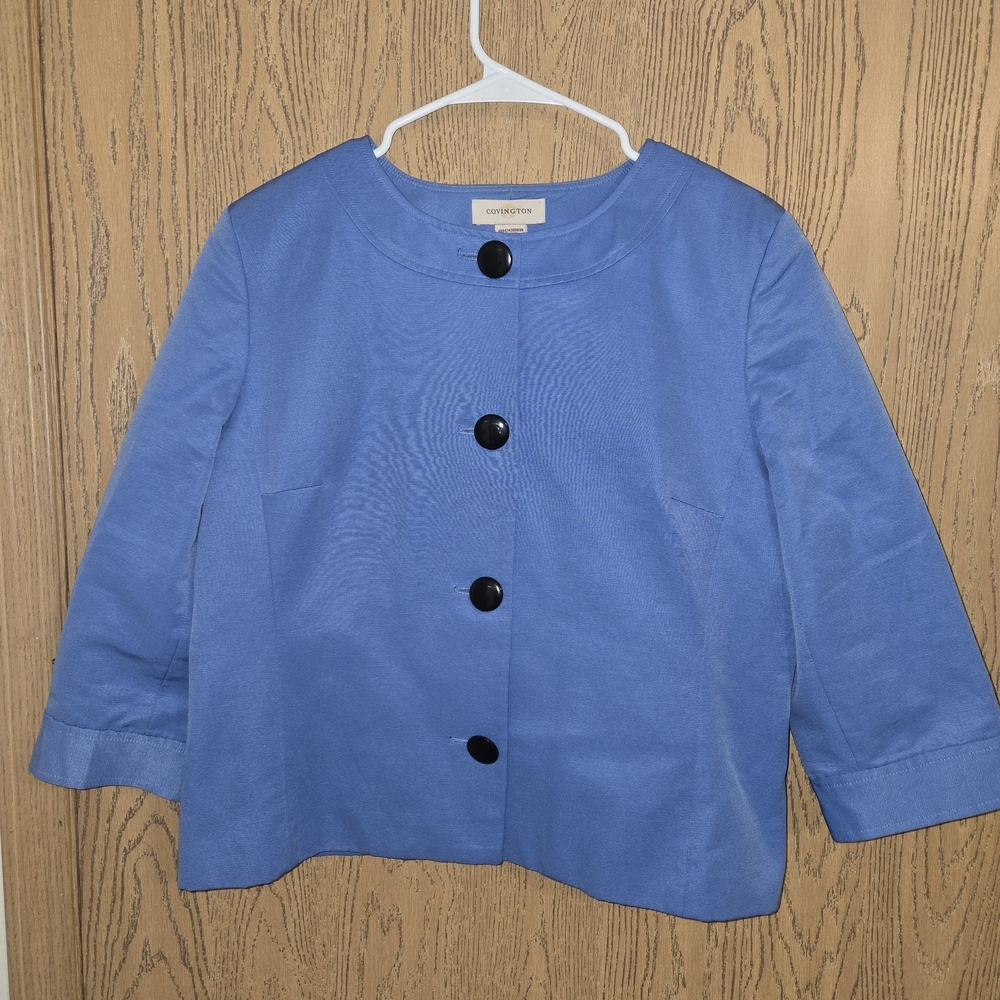 Covington Blue Blazer with Black Accents